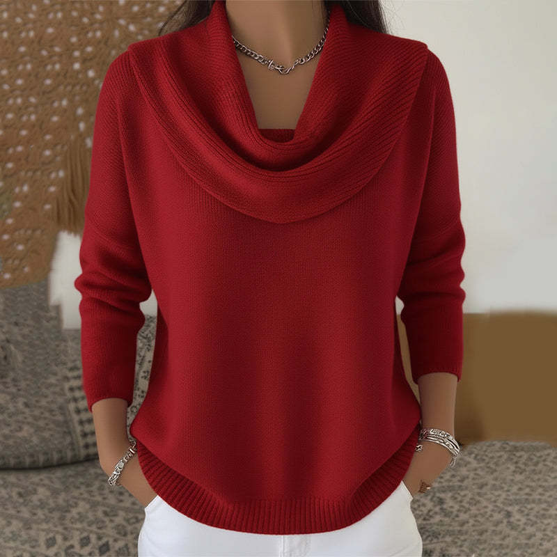 Julia – Elegantni pulover z ovratnikom