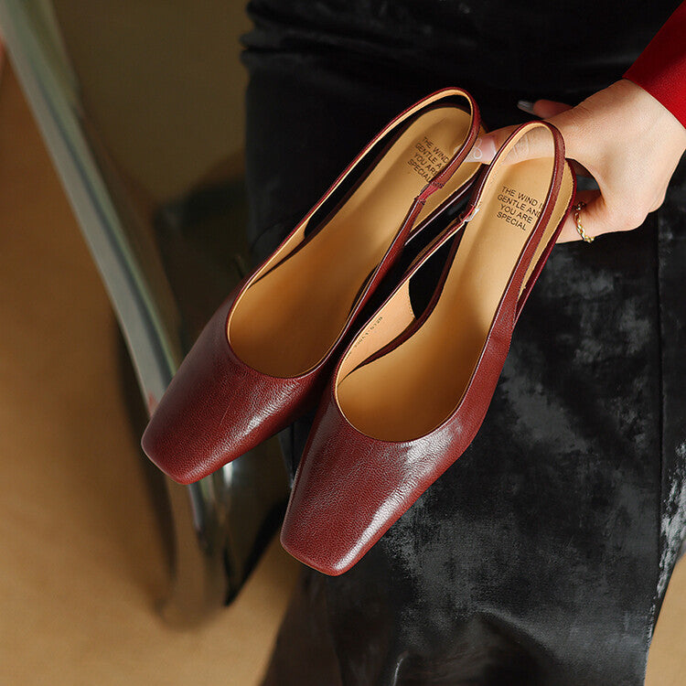 Juliana | Sapatos de Salto Slingback Elegantes