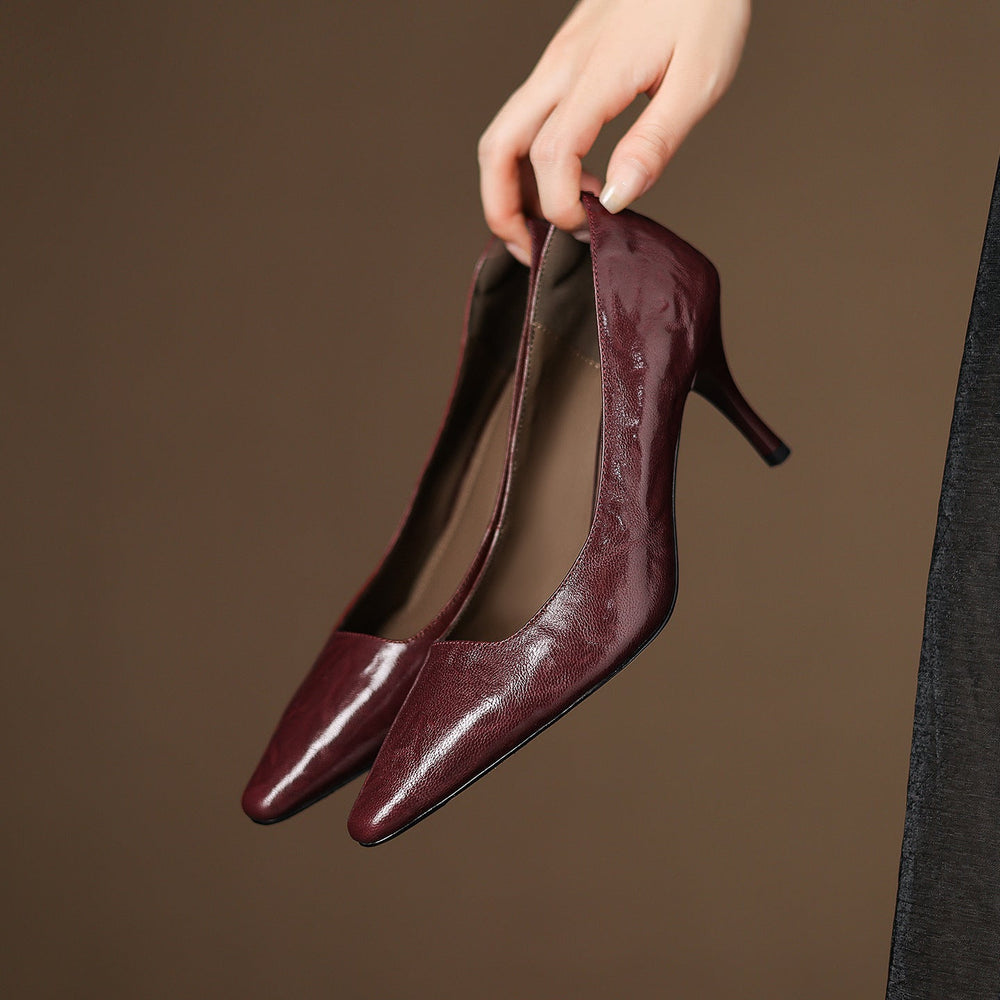 Luana | Sapatos de Salto Agulha com Biqueira Pontiaguda