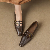 Eduarda | Mules Brogue com Tira Dupla