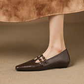 Eduarda | Mules Brogue com Tira Dupla
