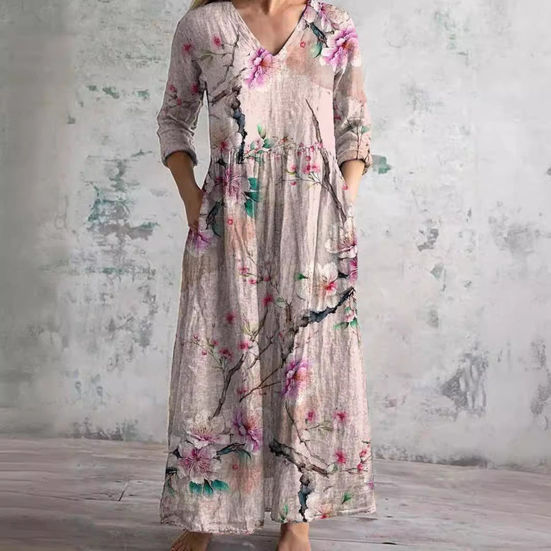 Carolina - Vestido Floral de Verão