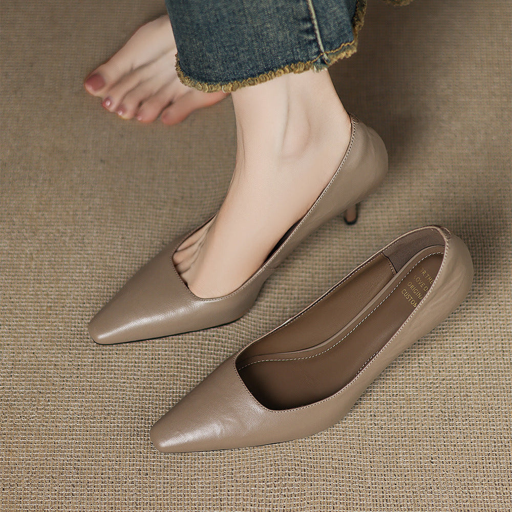 Luana | Sapatos de Salto Agulha com Biqueira Pontiaguda