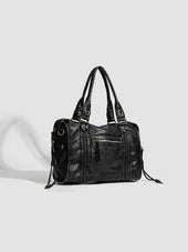 Pevná hladká crossbody kabelka