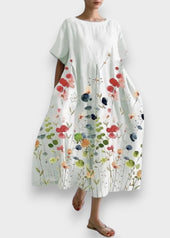 Liliana - Vestido longo casual floral