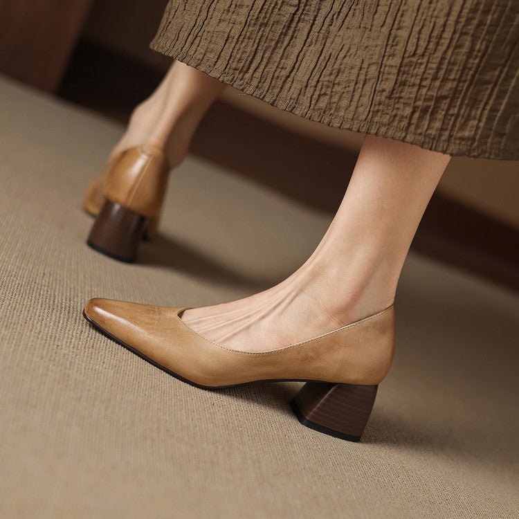 Valentina | Sapatos de Salto Largo com Biqueira Pontiaguda