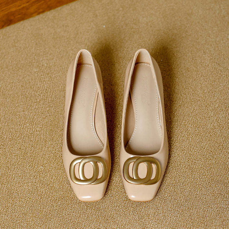 Natália | Sapatos Elegantes de Salto Largo