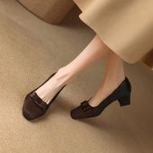 Rafaela | Sapatos de Salto Largo com Laço