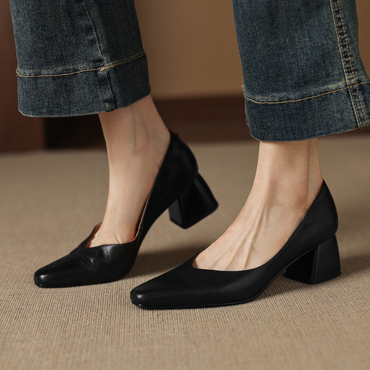 Valentina | Sapatos de Salto Largo com Biqueira Pontiaguda