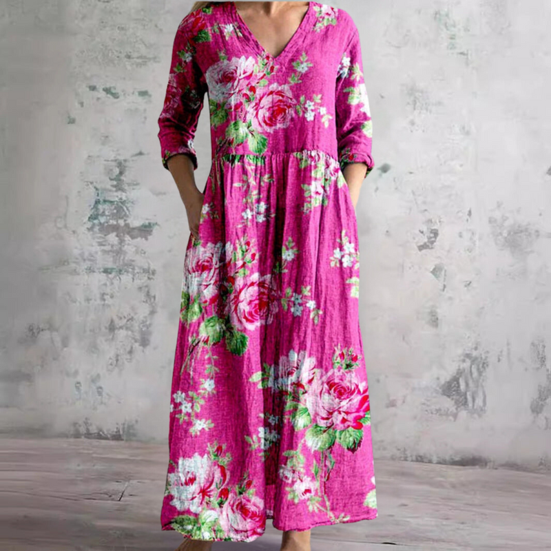 Fabiana - Vestido Floral de Verão