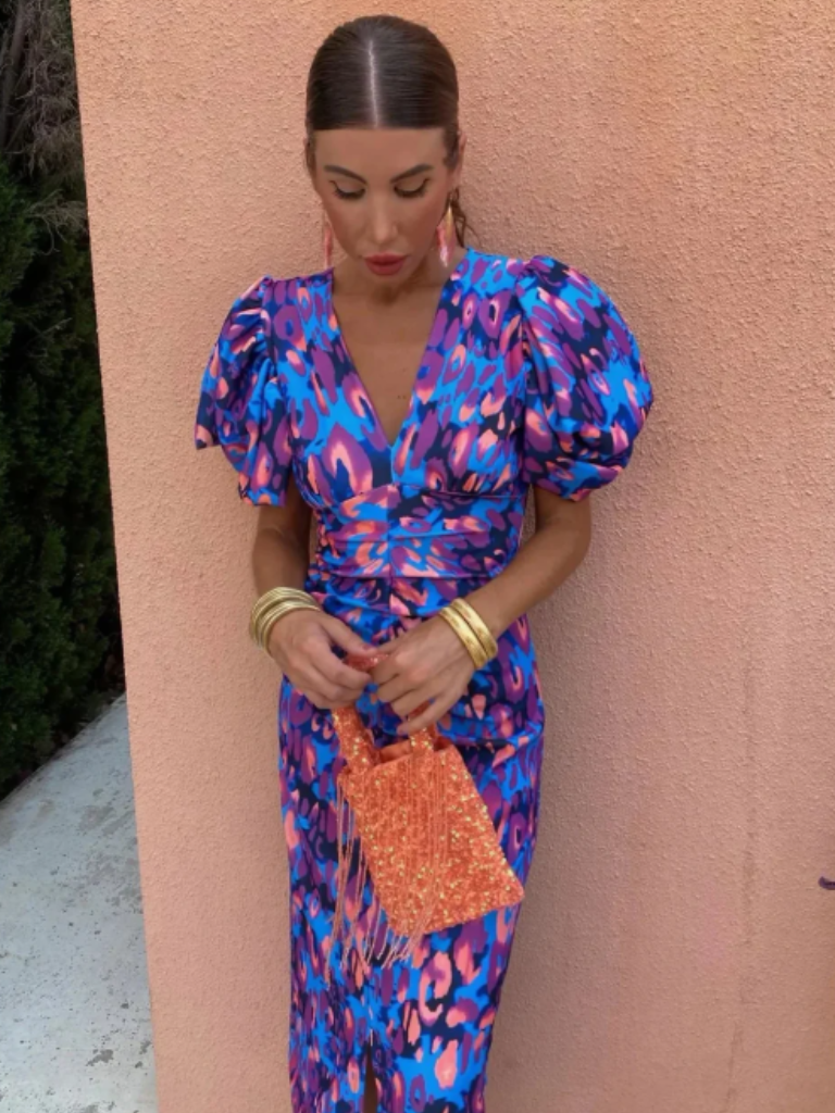 Lília | Vestido Midi Plissado