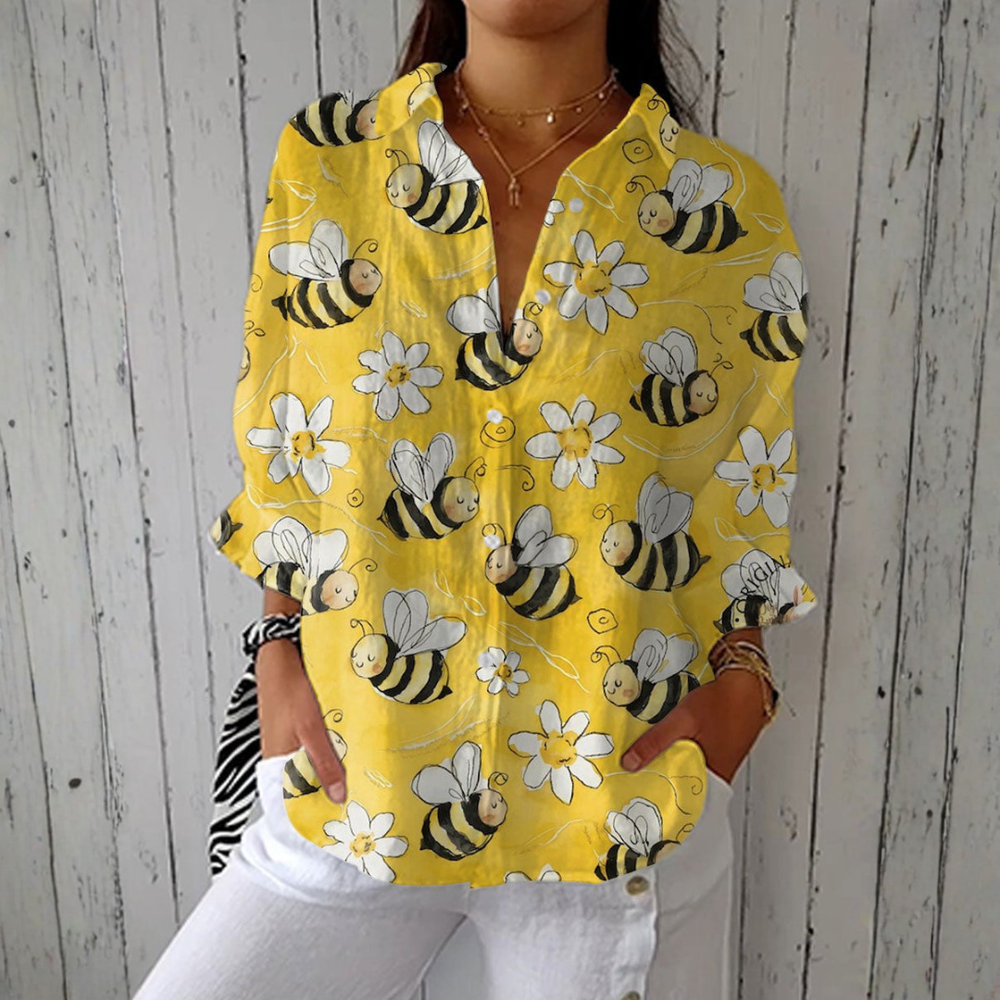 Claudina - Blusa de Abelhas com Leveza