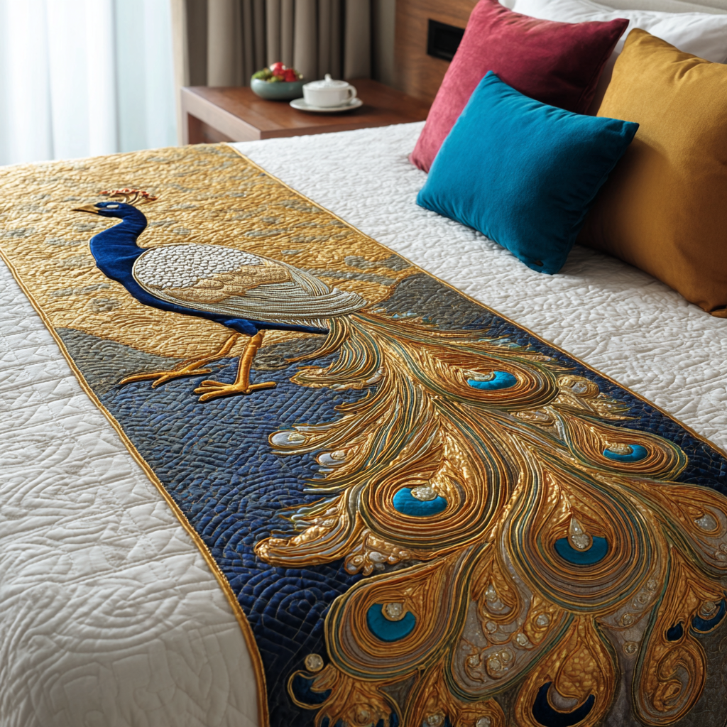 Corredor de Cama Pena de Pavão