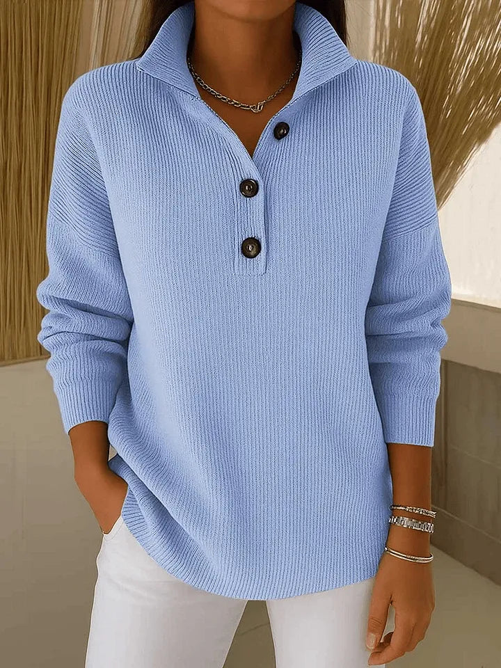 Aurélia | Camisola Polo com Decote em V