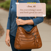 Rosalia’s Multi-Zip Carry | Shoulder Bag