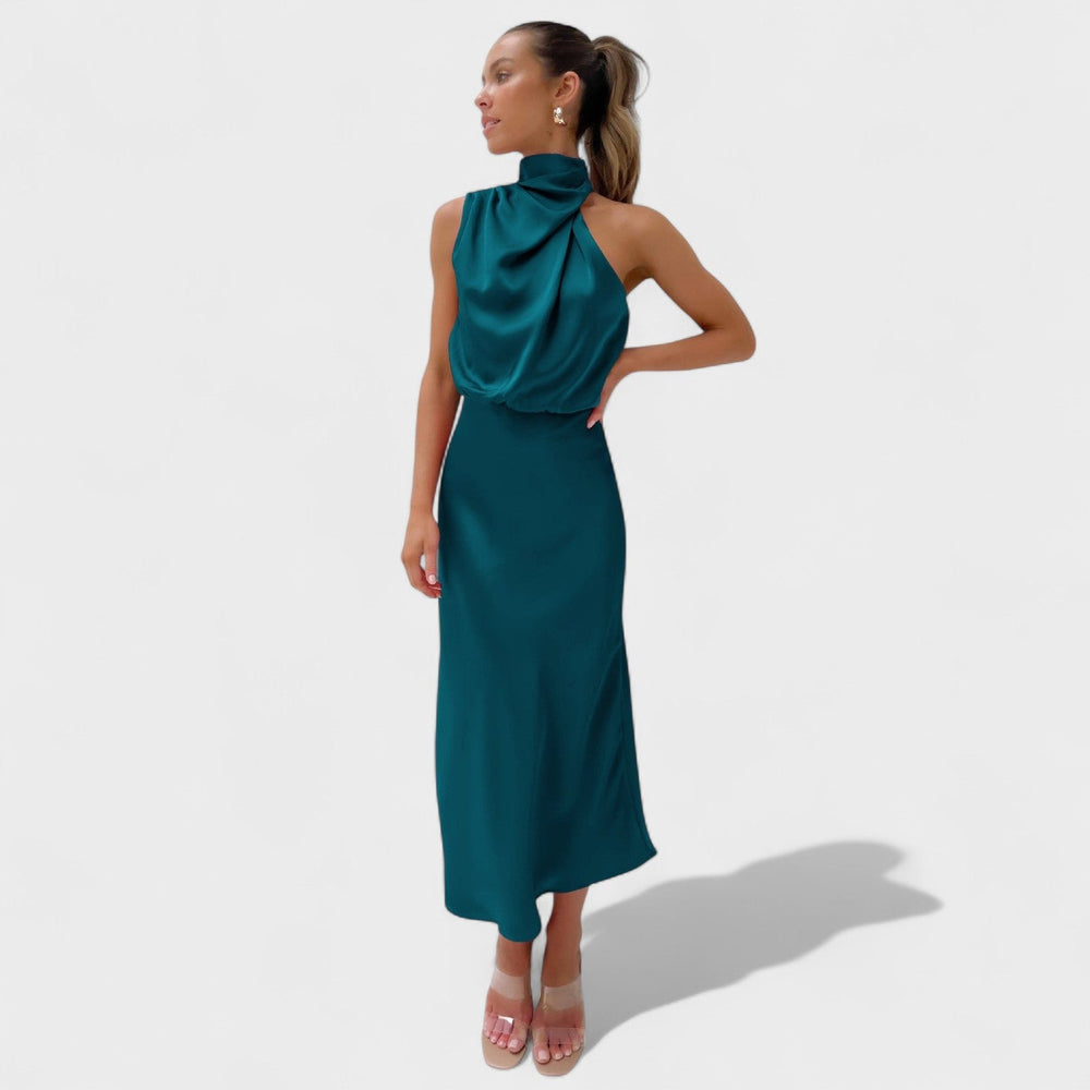 Alba - Elegantna satenasta obleka