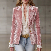 Honorata | Blazer de Veludo com Renda
