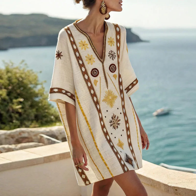 Vestido de Praia Elegante e Confortável para Dias de Verão