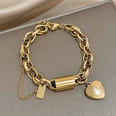 Dickes Armband Heartened | Gold