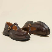 Mary Janes - Sapato Elegante em Couro