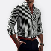 Artur - Camisa Clássica às Riscas