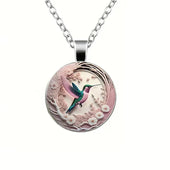 Ana | Colar ou Brincos Colibri em Vidro