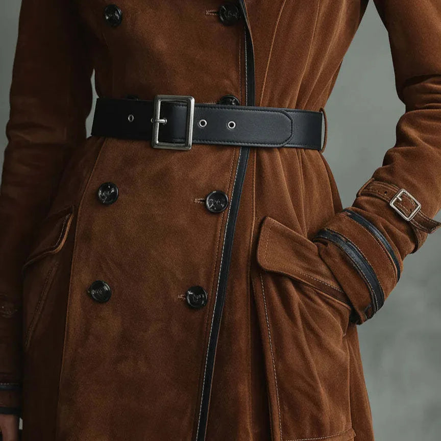 Georgina - Belted Longline Trench Coat
