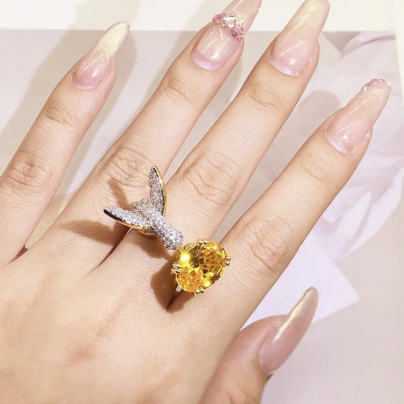 Lena | Anel Ajustável Colibri