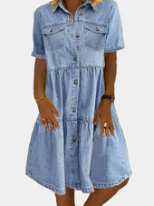 Vestido de Jeans Boémio
