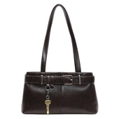 Elegantná hladká crossbody kabelka
