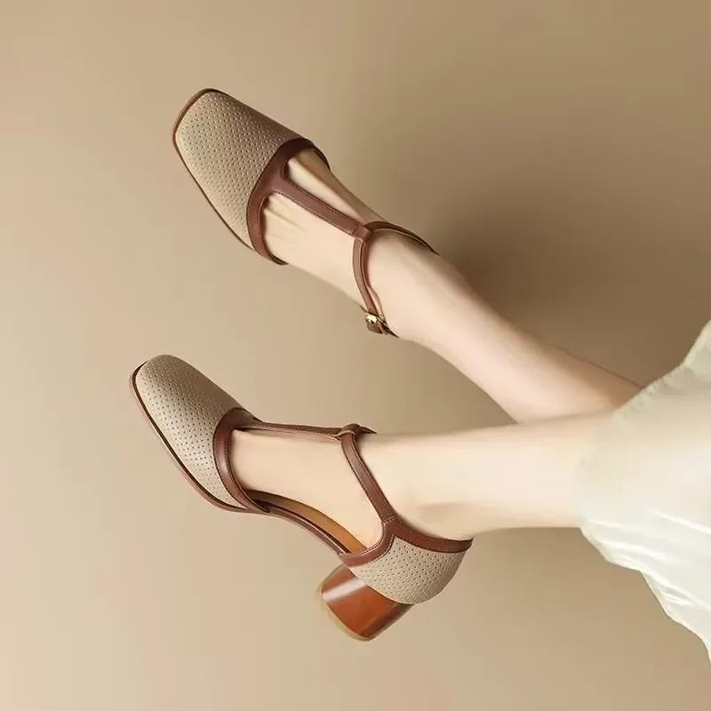 Catarina - Sapatos ortopédicos de salto médio