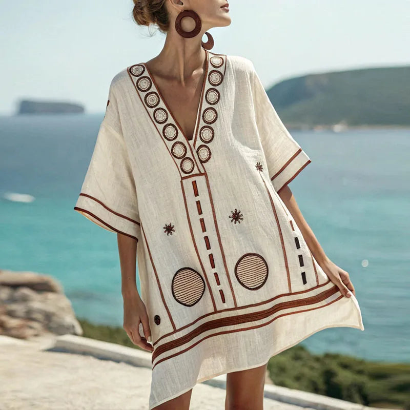 Vestido de Praia Elegante e Confortável para Dias Quentes