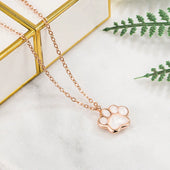 Dália | Colar Patinha Ouro Rosa