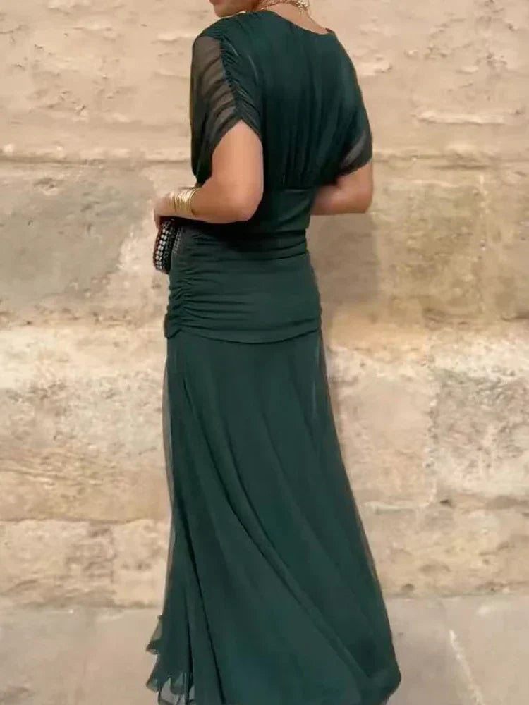 Luana – Elegantna haljina s V-izrezom
