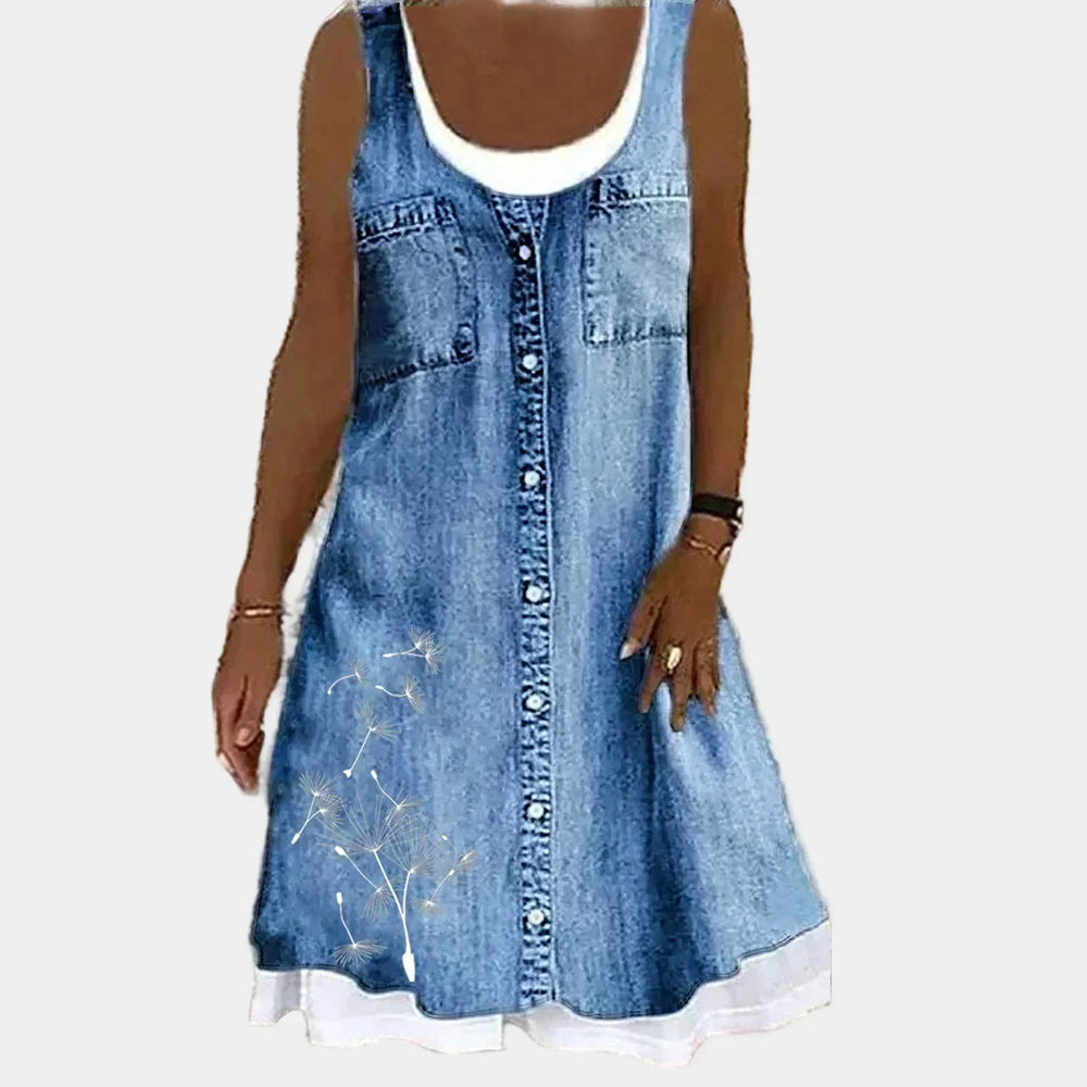 Vestido de Jeans Macio e Elegante