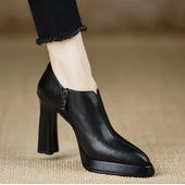 Lívia | Sapatos de Salto Largo com Biqueira Pontiaguda