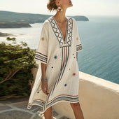 Vestido de Praia Elegante e Versátil para Dias de Verão