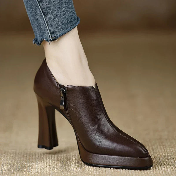Lívia | Sapatos de Salto Largo com Biqueira Pontiaguda