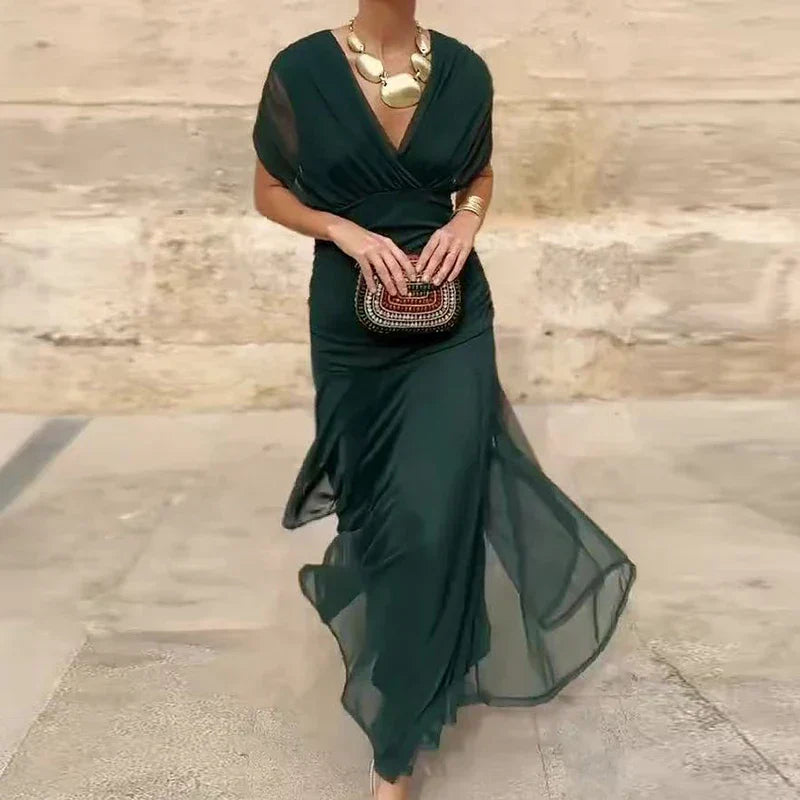Luana – Elegantna haljina s V-izrezom