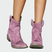 Botas de cowboy retro de tornozelo
