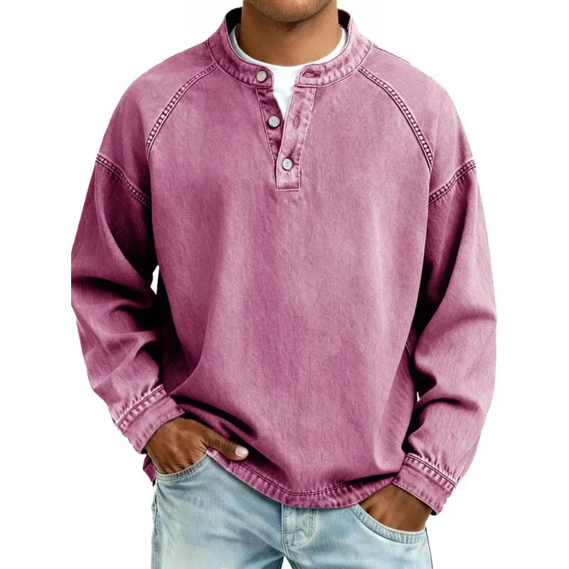 Sandro - Camisa Henley Vintage