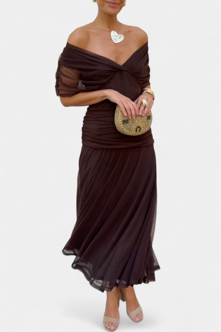 Luana – Elegantna haljina s V-izrezom