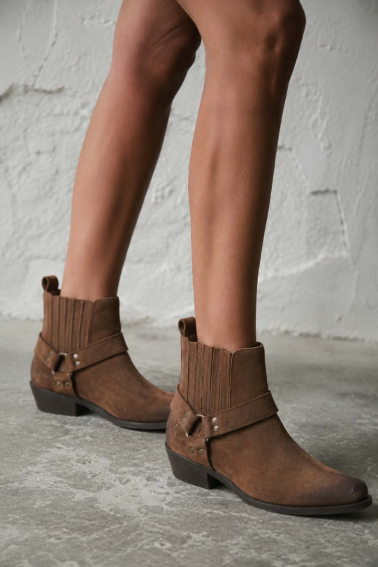 Anaïs | Botins Western de Camurça