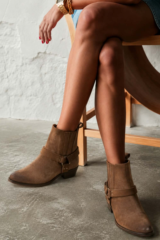 Anaïs | Botins Western de Camurça