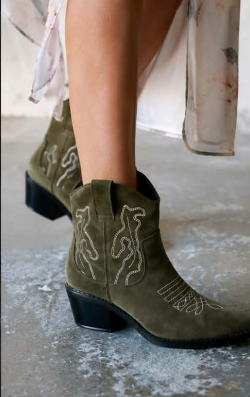 Élise | Botins Curtos de Camurça