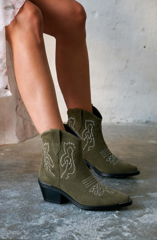 Élise | Botins Curtos de Camurça