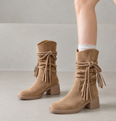 Camille | Botins de Camurça com Franjas