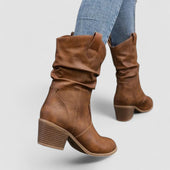 Eleonora | Botas Franzidas de Salto