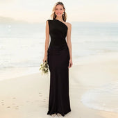 Helena | Vestido Comprido de Um Ombro
