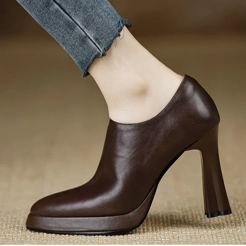 Lívia | Sapatos de Salto Largo com Biqueira Pontiaguda